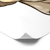 漫画の象のイラストレーション ポスター (角)