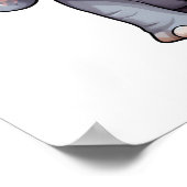 漫画の象のイラスト ポスター (角)