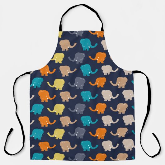 漫画の象 エプロン (正面)