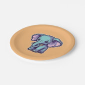 漫画の象 ペーパープレート (アングル)