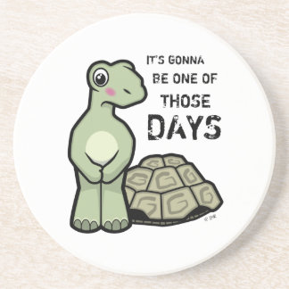 漫画の貝なしのカメ コースター