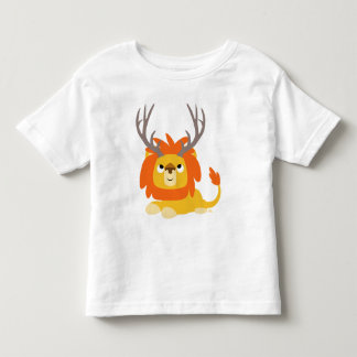漫画の赤いライオンの子供Tシャツ トドラーTシャツ