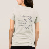 漫画の踊る猫 トライブレンドTシャツ (裏面)