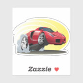 漫画の車 シール (シート)