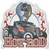 漫画の車 シール (正面)