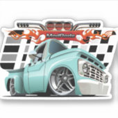 漫画の車 シール (正面)