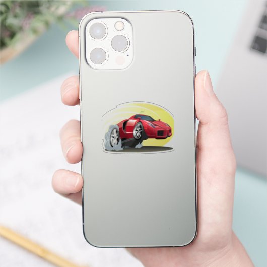 漫画の車 シール (スマートフォン)