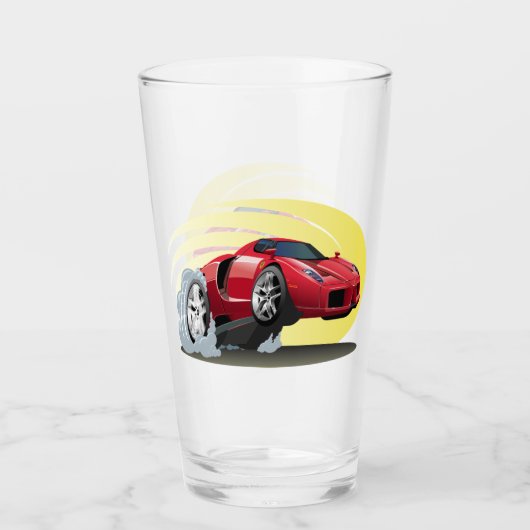 漫画の車 タンブラーグラス (正面)