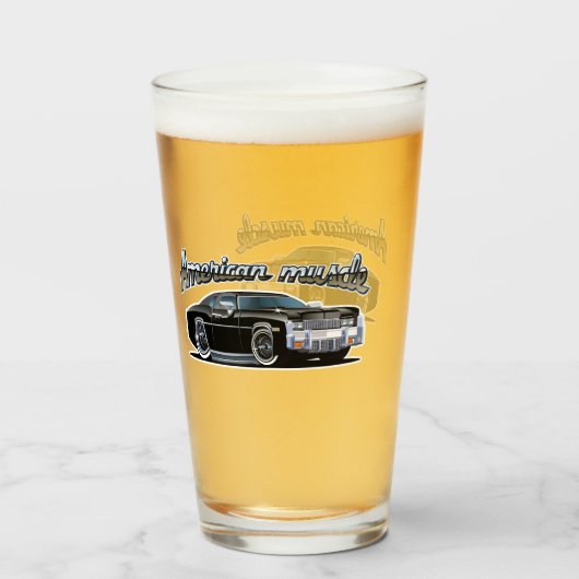 漫画の車 タンブラーグラス (ドリンク裏面)