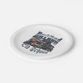 漫画の車 ペーパープレート (アングル)