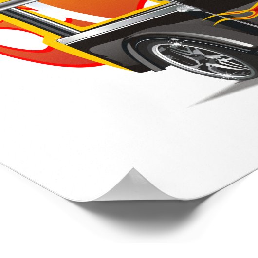 漫画の車 ポスター (角)