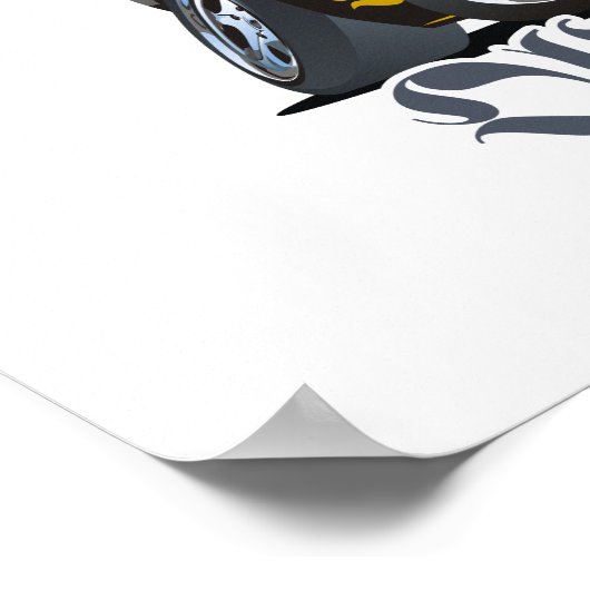 漫画の車 ポスター (角)