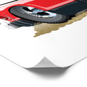 漫画の車 ポスター (角)