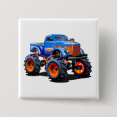 漫画の車 缶バッジ (正面)