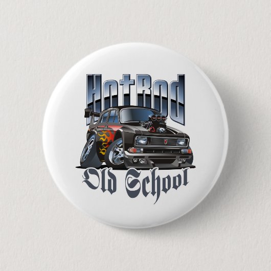 漫画の車 缶バッジ (正面)