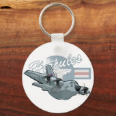 漫画の軍隊飛行機 キーホルダー (正面)