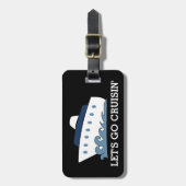 漫画の遊航船はCruisin行こう ラゲッジタグ (正面縦)