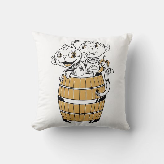 漫画の部族の猿 クッション (正面)