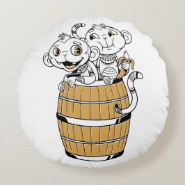 漫画の部族の猿 ラウンドクッション