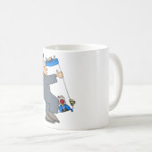 漫画の配管工 コーヒーマグカップ (正面右)