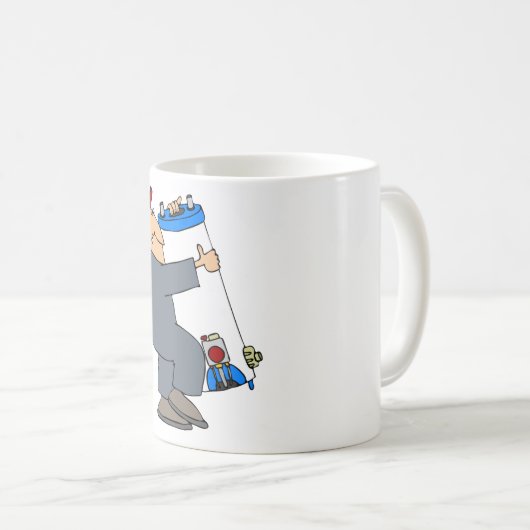 漫画の配管工 コーヒーマグカップ (正面右)