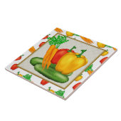 漫画の野菜おもしろいキッチンタイル タイル (側面)