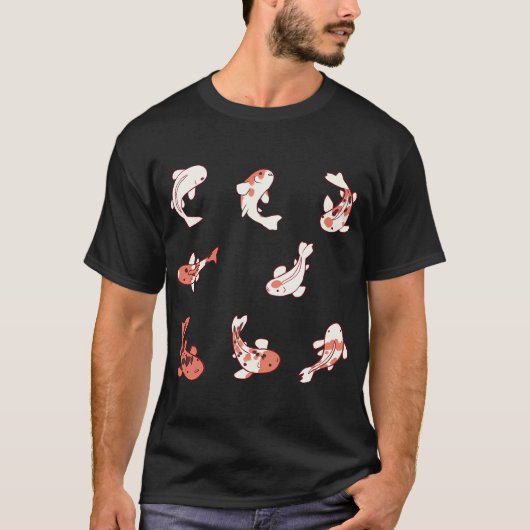 漫画の錦鯉パック Tシャツ (正面)