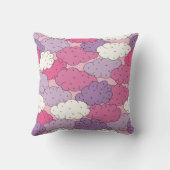 漫画の雲、おもしろいヴィンテージの繰り返し。 クッション (裏面)