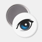 漫画の青い目 マグネット (正面/裏面)