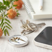 漫画の青によってスタカットに奏されるskinkのkeychain キーホルダー (側面)