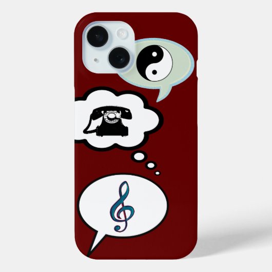 漫画の音声認識バルーン Case-Mate iPhoneケース (裏面)