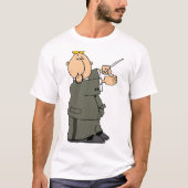 漫画の音楽指揮者とタクト Tシャツ (正面)