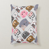 漫画の頭のパターン.wオフホワイトBG アクセントクッション (正面(垂直))