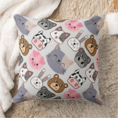 漫画の頭のパターン.wオフホワイトBG クッション (ブランケット)