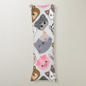 漫画の頭のパターン.wオフホワイトBG ボディピロー (正面縦)