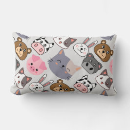 漫画の頭のパターン.wオフホワイトBG ランバークッション