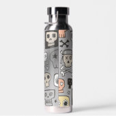 漫画の頭蓋骨 ウォーターボトル (右面)