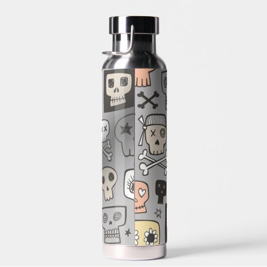 漫画の頭蓋骨 ウォーターボトル (右面)