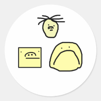 漫画の頭 ラウンドシール