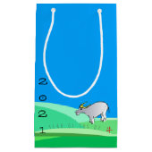 漫画の風景中国の牛の新年〔占星術の〕十二宮図SGB スモールペーパーバッグ (正面)