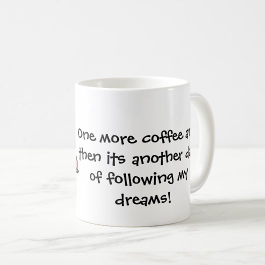 漫画の飛んでいるなブタのカスタマイズ可能な文字のマグ コーヒーマグカップ (正面右)