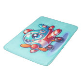 漫画の飛行機の青 | バスマット (アングル)