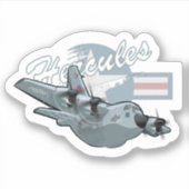 漫画の飛行機シール シール (正面)