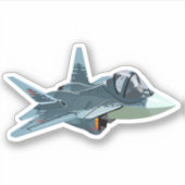 漫画の飛行機シール シール (正面)