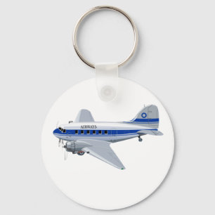 漫画の飛行機 キーホルダー