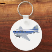 漫画の飛行機 キーホルダー (正面)