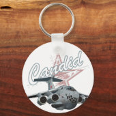 漫画の飛行機 キーホルダー (正面)