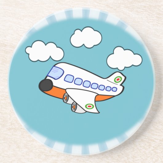 漫画の飛行機 コースター (正面)