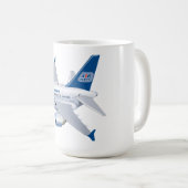 漫画の飛行機 コーヒーマグカップ (正面右)
