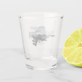 漫画の飛行機 ショットグラス (裏面)